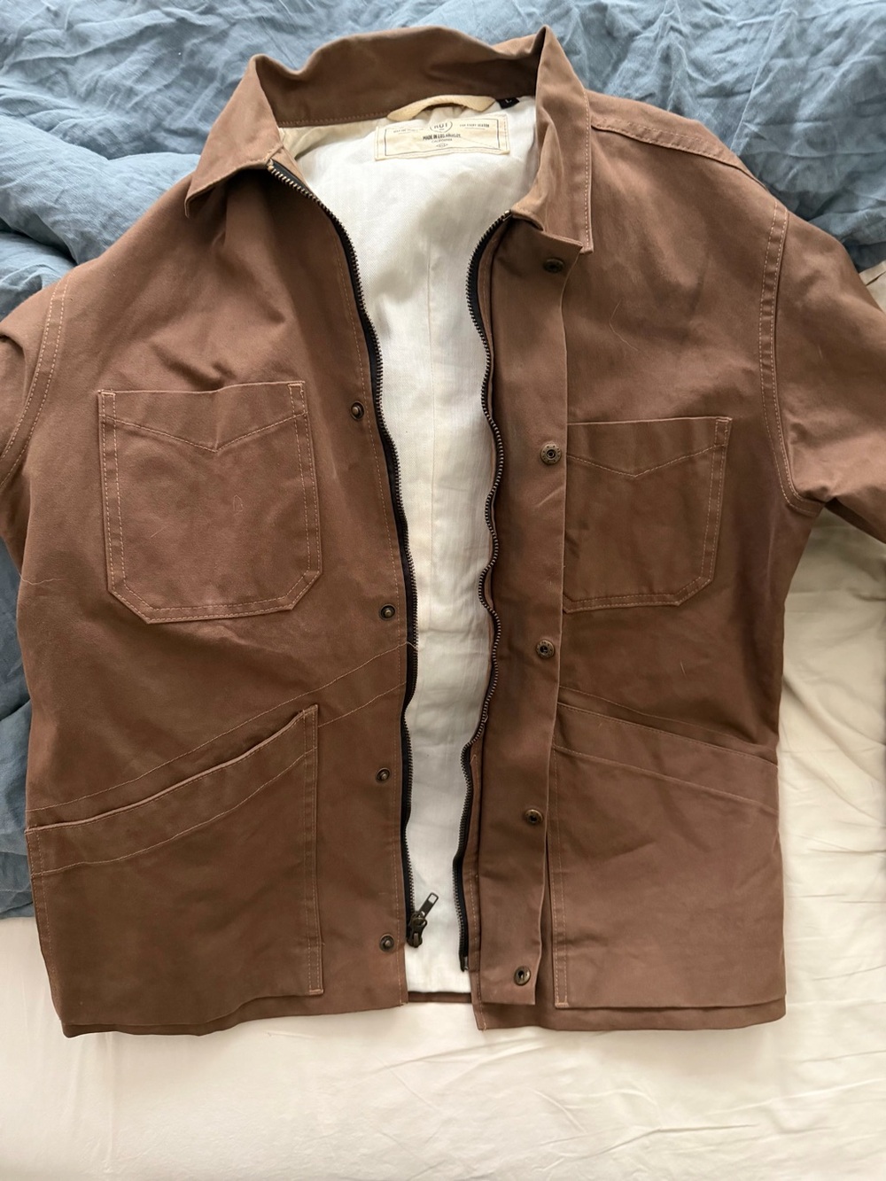 Rogue Territory Brown Infantry Jacket // Lined Brown Canvas - Picture 9 of 9
